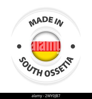 Made in South Ossetia graphic and label. Element of impact for the use you want to make of it. Stock Vector