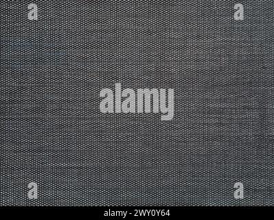 black gray fabric texture background (fine mesh fabric with vignette, lines, checkered herringbone box pattern) grey Stock Photo