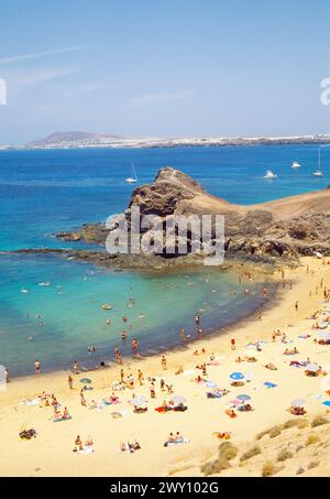 Beach. Papagayo coast, Lanzarote island, Canary Islands, Spain. Stock Photo