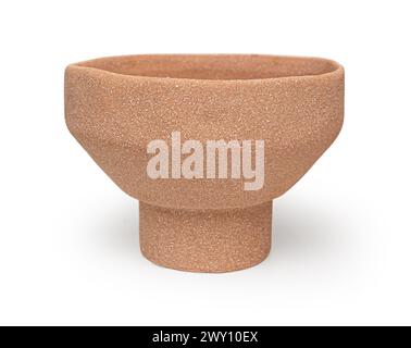 empty ceramic bowl isolated on white background with clipping path Stock Photo