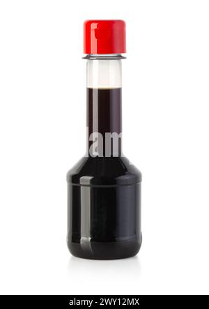 plastic bottle soy sauce isolated on white with clipping path Stock Photo