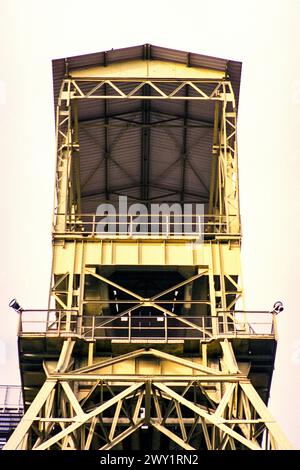 Former Mineshaft Elevator near Weisweiler. Former mineshaft elevator becoming part of a newly build community in which the former mine has a place as community history. Weisweiler, Germany. Weisweiler Am Kraftwerk Nordrhein-WEstfalen Germany Copyright: xGuidoxKoppesxPhotox Stock Photo