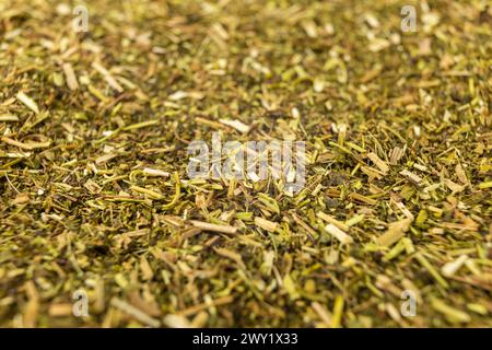 passion flower herb in latin - passiflora incarnata background. Medicinal herb. shallow depth of field. Passiflora incarnata, commonly known as maypop Stock Photo