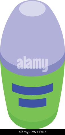 Cosmetic deodorant icon isometric vector. Sweat perfume. Person object Stock Vector
