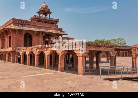 Hawa Mahal, Fatehpur Sikri, Uttar Pradesh, India Stock Photo