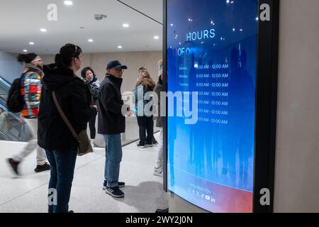 The summit is a sky high observation deck in the super tall, One Vanderbilt, 2022, New York City, USA Stock Photo