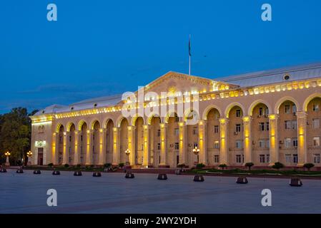 Sunrise view of Ganja town hall in Azerbaijan Stock Photo