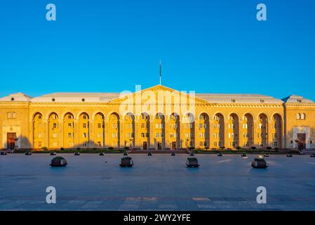 Sunrise view of Ganja town hall in Azerbaijan Stock Photo