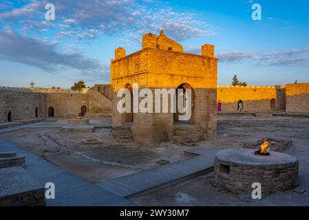 Ateshgah Zoroastrian Fire Temple in Azerbaijan Stock Photo