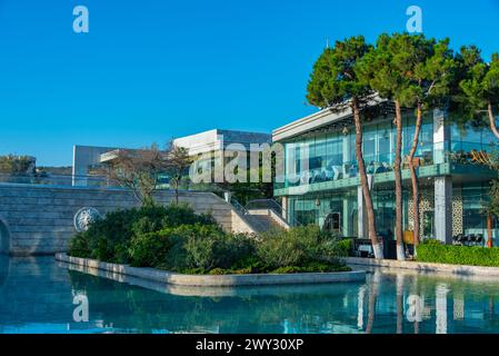 Mini Venice artificial channels in Baku, Azerbaijan Stock Photo