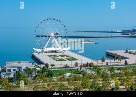 Baku Eye viewed during a sunny day, Azerbaijan Stock Photo