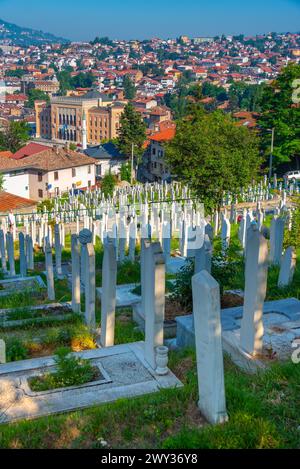 Alikafovac cemetery in Sarajevo, Bosnia and Herzegovina Stock Photo