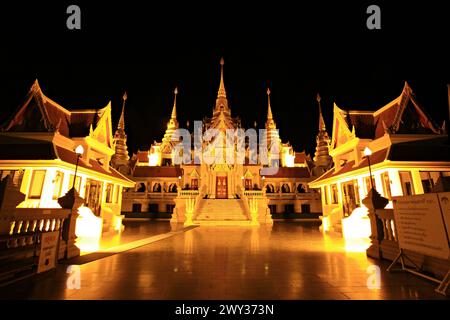 Wat Tang Sai - Buddhist Temple in Bang Saphan, beautiful temple on the top of Thongchai mountain, Prachuap Khiri khan, Thailand Stock Photo