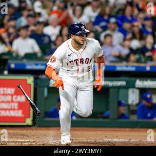 Houston Astros catcher Yainer Diaz (21) celebrates with Houston Astros