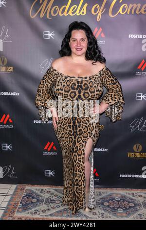 Beverly Hills, USA. 03rd Apr, 2024. Comedian Natalie Perlin attends Max Events Presents 'Eugenia Kuzmina's Models Of Comedy Show For Foster Dreamzzz' at SIXTY Beverly Hills, Los Angeles, CA, April  3rd, 2024 Credit: Eugene Powers/Alamy Live News Stock Photo