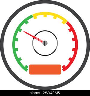 Speedometer icon vektor illustration symbol design Stock Vector