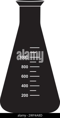 Laboratory measuring cup icon vector illustration symbol design Stock Vector