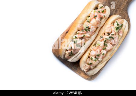 Lobster roll isolated on white background Stock Photo