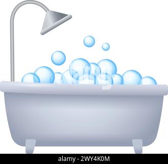 bathtub icon Stock Vector