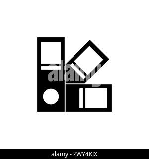 Coloured Swatches Catalogue flat vector icon. Simple solid symbol isolated on white background Stock Vector