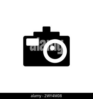 Car DVR. Car Digital Video Recorder flat vector icon. Simple solid symbol isolated on white background Stock Vector
