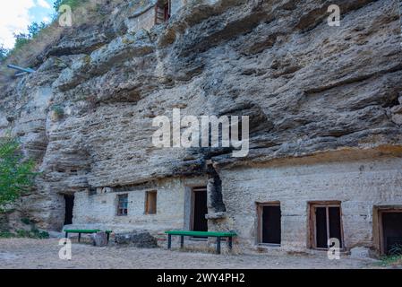 View of Tipova monastery in Moldova Stock Photo