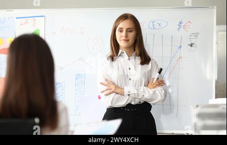 Bossy company leader Stock Photo