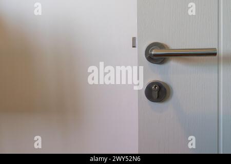 Handle on a door at home Stock Photo