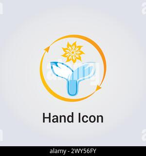 Hands Icon Spirituality Help Solidarity Compassion Care Love Prayer Logo Multiple Colors Diversity Stock Vector