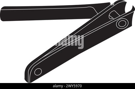 Nail clipper icon vector symbol design Stock Vector