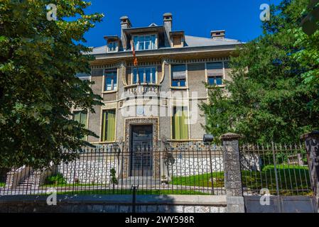 Former French embassy in Cetinje, Montenegro Stock Photo