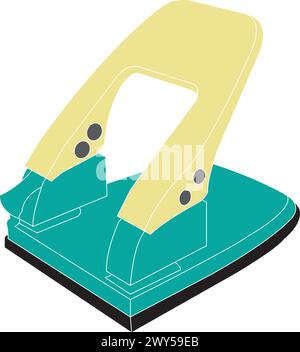 Paper hole puncher icon vector design template Stock Vector