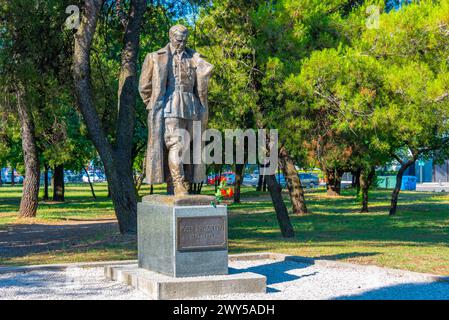 Statue of Josip Broz Tito in podgorica, Montenegro Stock Photo