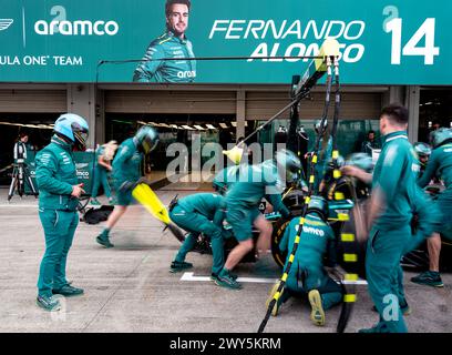 Suzuka Circuit, 5 April 2024: Fernando Alonso (ESP) of Aston Martin ...