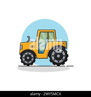 Construction Truck Vector Illustration. Construction Equipment Concept Design Stock Vector