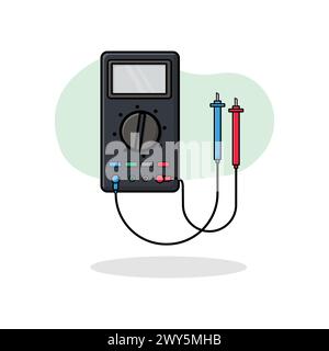 Digital Multimeter Vector Illustration Stock Vector