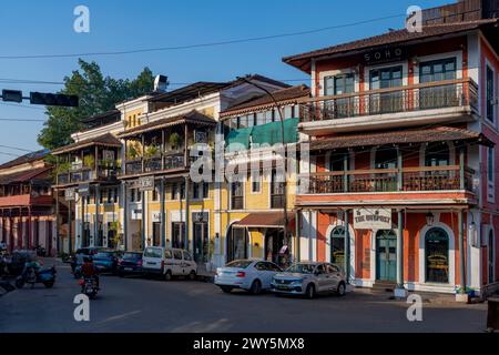 Indien, Goa, Panjim, MG Road Stock Photo