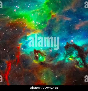 Star Cluster NGC 2074 in the Large Magellanic Cloud. A small portion of ...