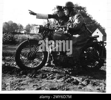 Despatch Cop Despatch rider of the Royal Corps of Signals begins his ride during ...
