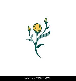 Flower Logo Design. Nature Logo Vector Stock Vector