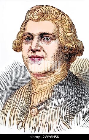 Josiah Wedgwood geb. 12. Juli 1730 in Burslem, Staffordshire, gest. 3. Januar 1795 in Etruria, England war ein englischer Unternehmer. Er war der Groß Stock Photo