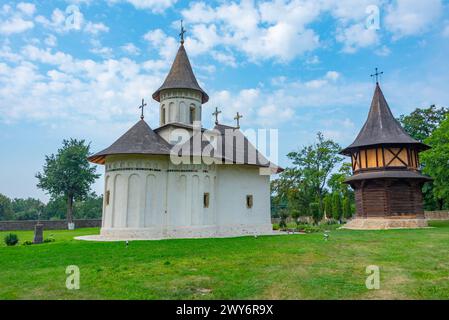 Holy Cross Church Ensemble in Patrauti, Romania Stock Photo