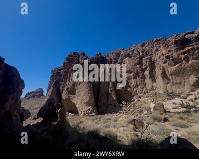 Hole in the wall trail in Mojave National Preserve, California, USA Stock Photo