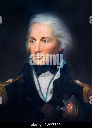 Lord Nelson. Rear-Admiral Sir Horatio Nelson by Lemuel Francis Abbot, oil on canvas, 178-1803 Stock Photo