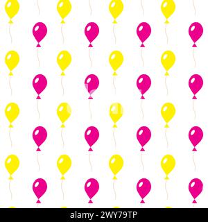 Multi-colored inflatable balls. Seamless pattern. Vector illustration. Stock Vector