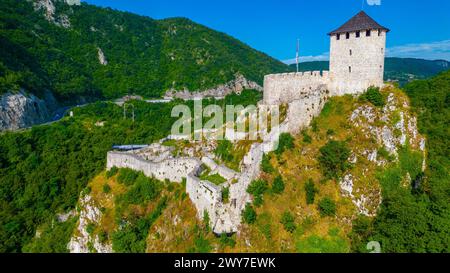 Old Town Fortress in Serbian town Uzice Stock Photo
