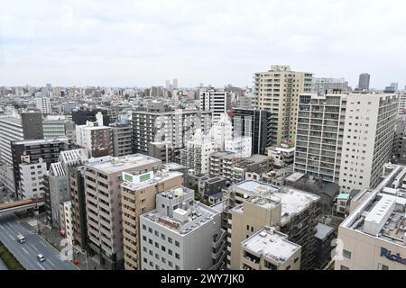 Hongō in Bunkyo City viewed from a ferris wheel – Hongo, Bunkyo City, Tokyo, Japan – 29 February 2024 Stock Photo