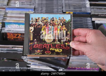 CD: Beatles - Sgt. Pepper's Lonely Hearts Club Band Stock Photo
