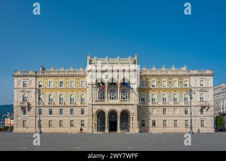 Palazzo della Luogotenenza austriaca in Italian city Trieste Stock Photo