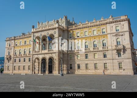 Palazzo della Luogotenenza austriaca in Italian city Trieste Stock Photo